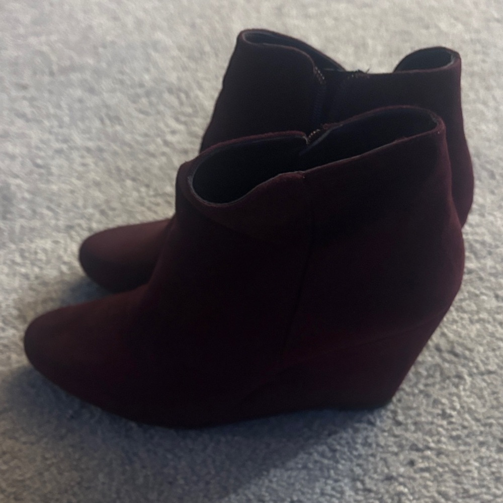 Women's Burgundy Ankle Boots